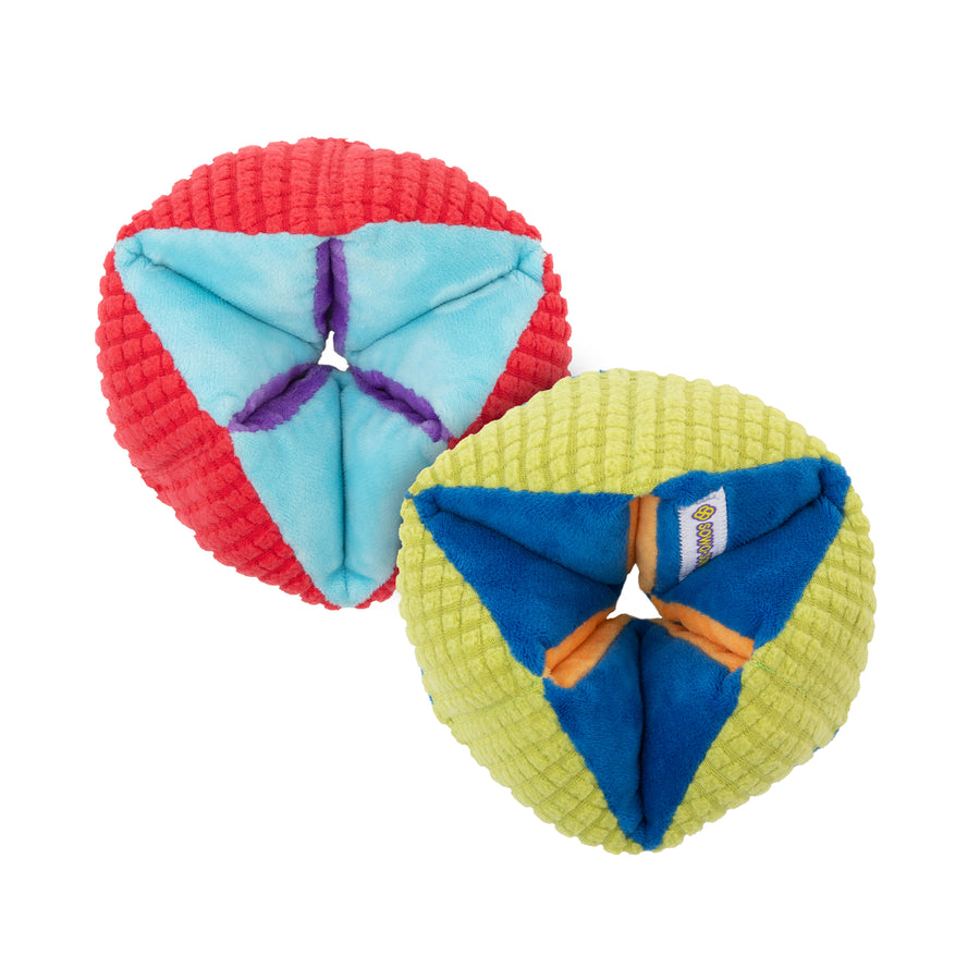 Weighted Plush Infinity Flipper Fidget Toy, 2-Pack Assorted Colors
