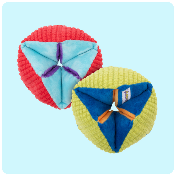 Weighted Plush Infinity Flipper Fidget Toy, 2-Pack Assorted Colors